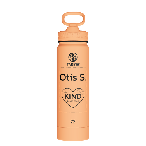 Actives Water Bottle With Straw Lid - customized