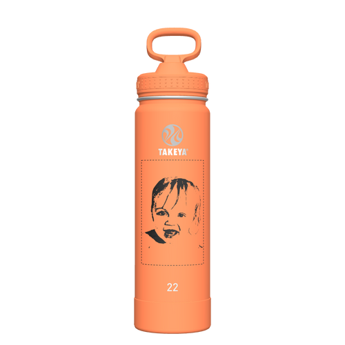 Actives Water Bottle With Straw Lid - customized