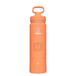 Actives Water Bottle With Straw Lid - customized