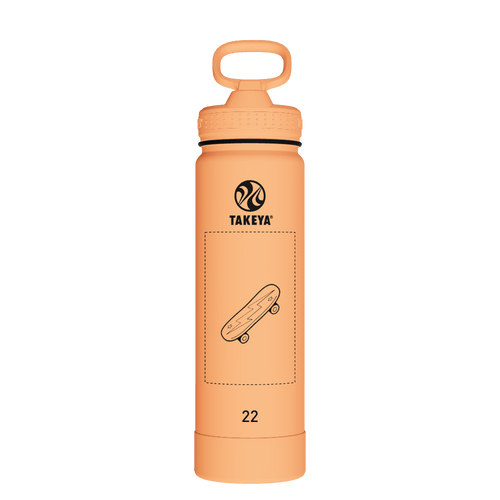 Actives Water Bottle With Straw Lid - customized