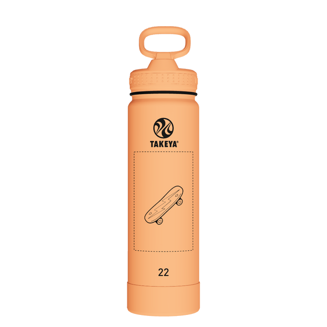 Actives Water Bottle With Straw Lid - customized