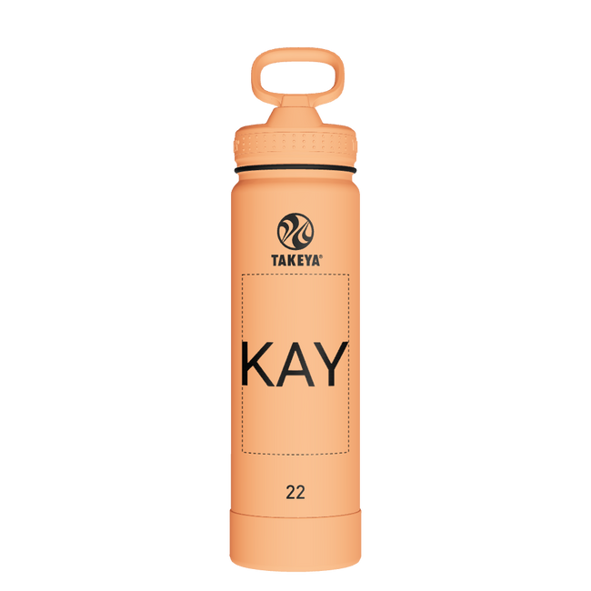 Actives Water Bottle With Straw Lid - customized