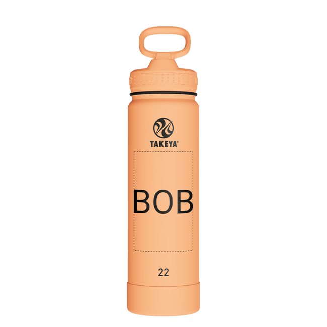 Actives Water Bottle With Straw Lid - customized