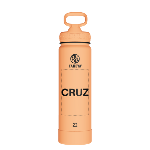 Actives Water Bottle With Straw Lid - customized