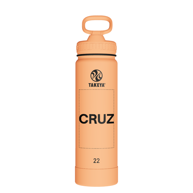 Actives Water Bottle With Straw Lid - customized