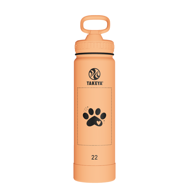 Actives Water Bottle With Straw Lid - customized