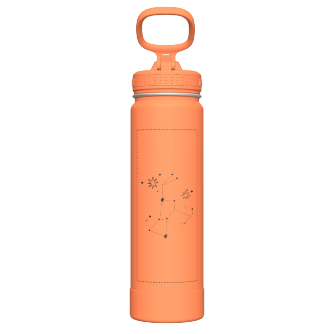 Actives Water Bottle With Straw Lid - customized