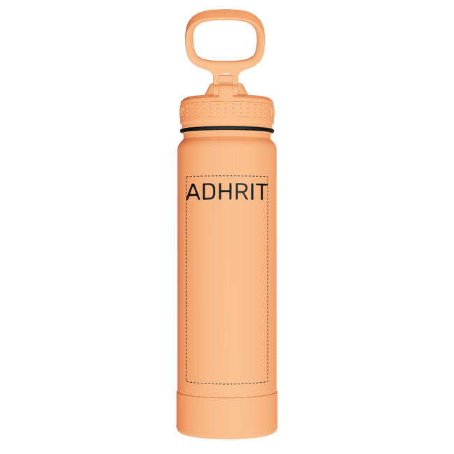 Actives Water Bottle With Straw Lid - customized