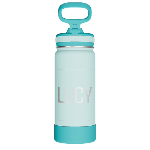 Actives Kids Water Bottle With Straw Lid - customized