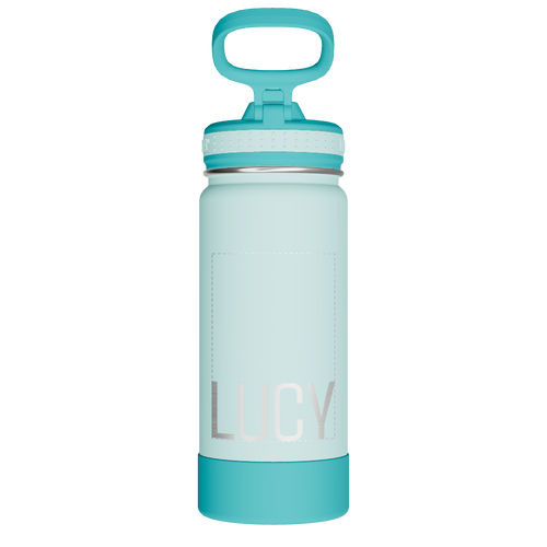 Actives Kids Water Bottle With Straw Lid - customized