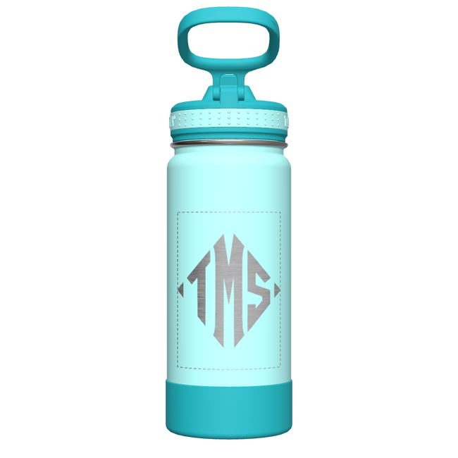 Actives Kids Water Bottle With Straw Lid - customized