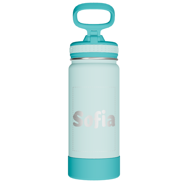 Actives Kids Water Bottle With Straw Lid - customized