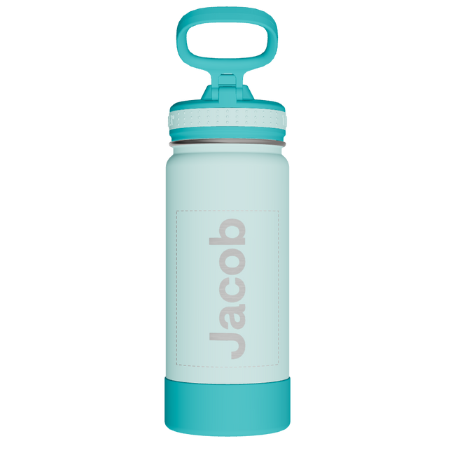 Actives Kids Water Bottle With Straw Lid - customized