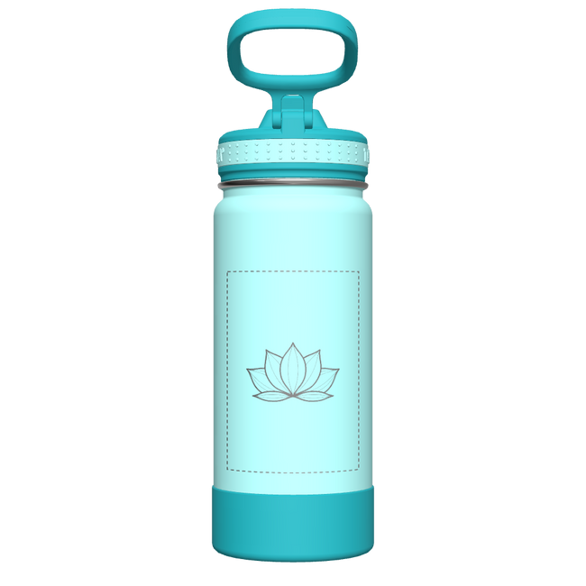 Actives Kids Water Bottle With Straw Lid - customized