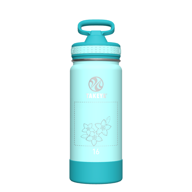 Actives Kids Water Bottle With Straw Lid - customized