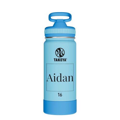 Actives Kids Water Bottle With Straw Lid - customized