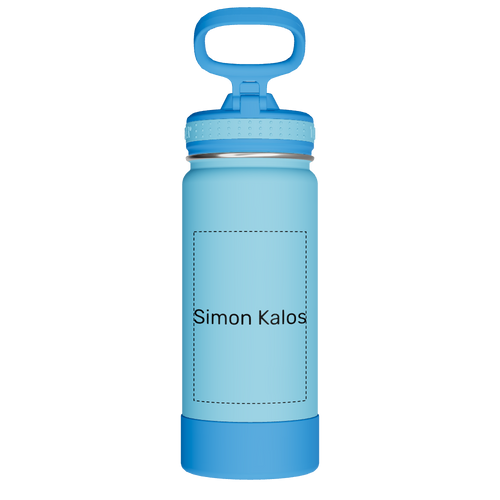 Actives Kids Water Bottle With Straw Lid - customized