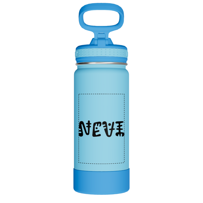Actives Kids Water Bottle With Straw Lid - customized