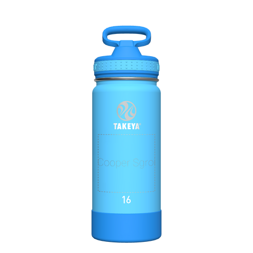 Actives Kids Water Bottle With Straw Lid - customized