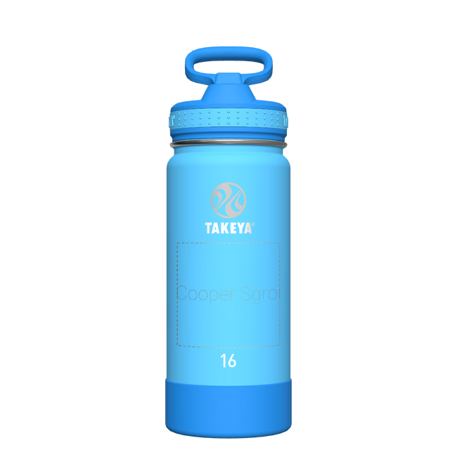 Actives Kids Water Bottle With Straw Lid - customized