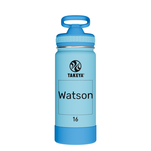 Actives Kids Water Bottle With Straw Lid - customized