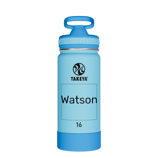 Actives Kids Water Bottle With Straw Lid - customized