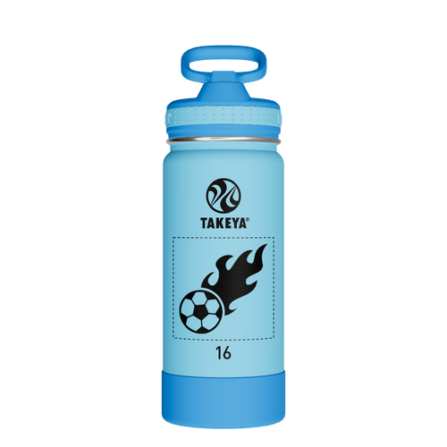 Actives Kids Water Bottle With Straw Lid - customized