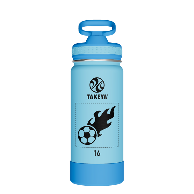 Actives Kids Water Bottle With Straw Lid - customized
