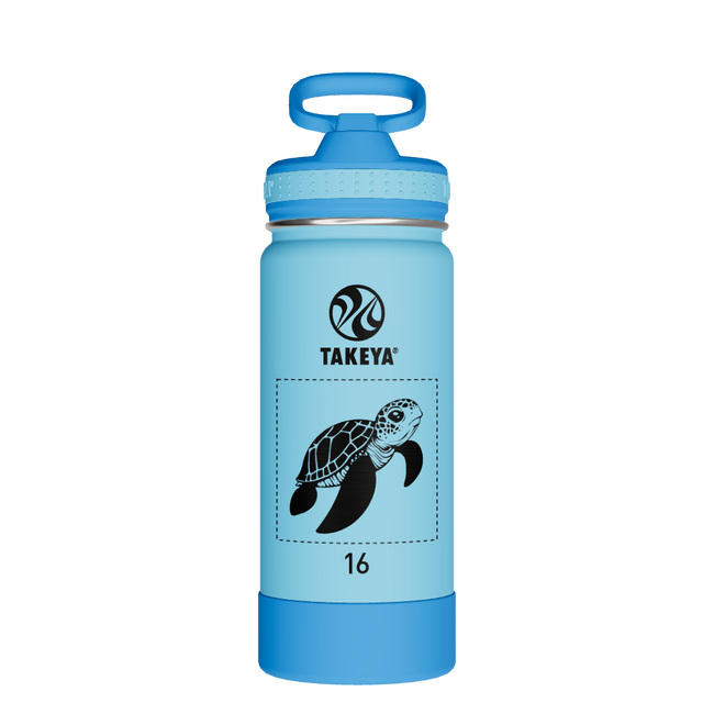 Actives Kids Water Bottle With Straw Lid - customized