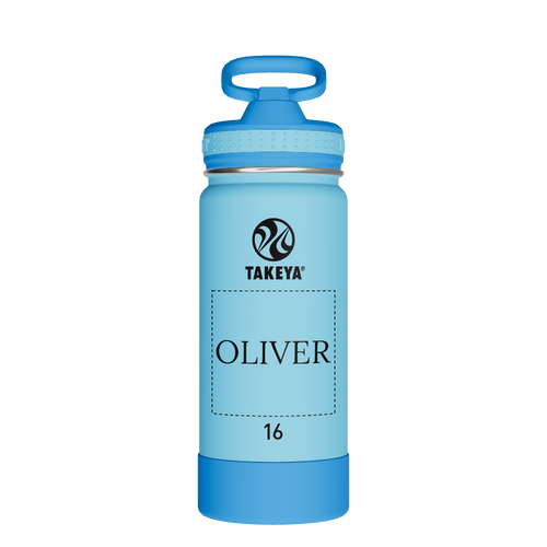 Actives Kids Water Bottle With Straw Lid - customized