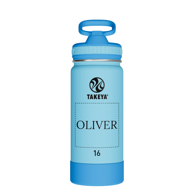 Actives Kids Water Bottle With Straw Lid - customized