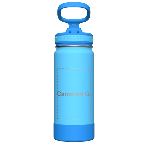 Actives Kids Water Bottle With Straw Lid - customized
