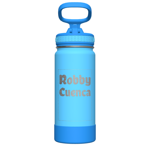 Actives Kids Water Bottle With Straw Lid - customized