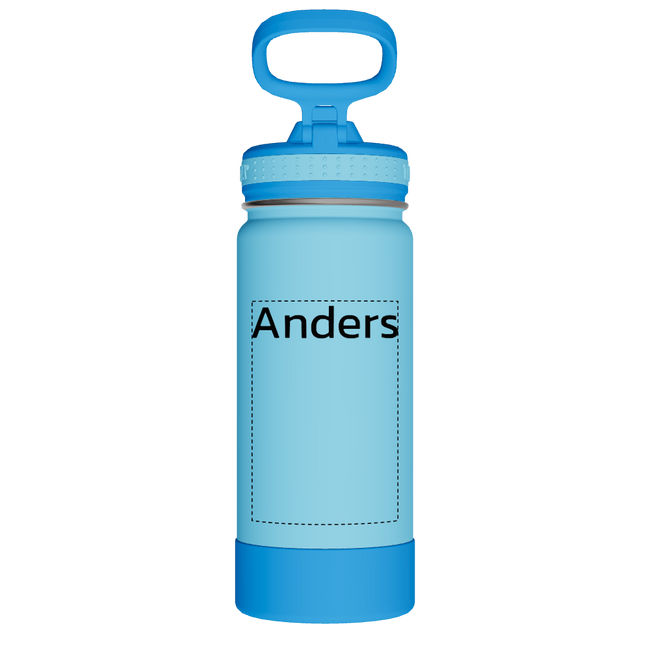 Actives Kids Water Bottle With Straw Lid - customized