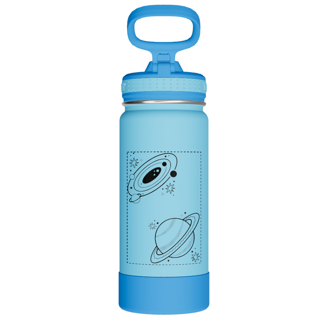 Actives Kids Water Bottle With Straw Lid - customized