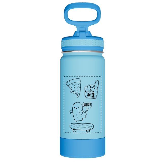 Actives Kids Water Bottle With Straw Lid - customized