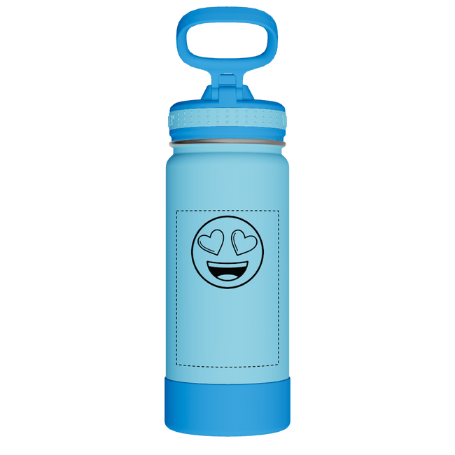 Actives Kids Water Bottle With Straw Lid - customized