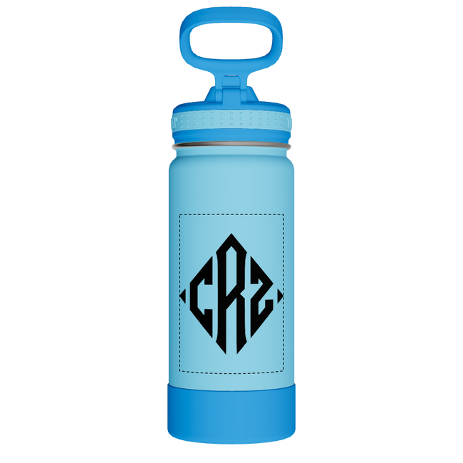 Actives Kids Water Bottle With Straw Lid - customized