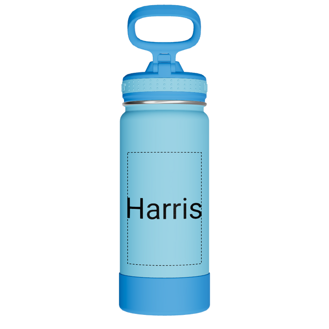 Actives Kids Water Bottle With Straw Lid - customized