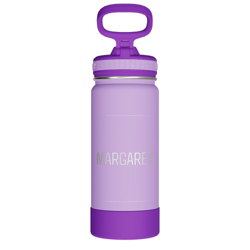 Actives Kids Water Bottle With Straw Lid - customized