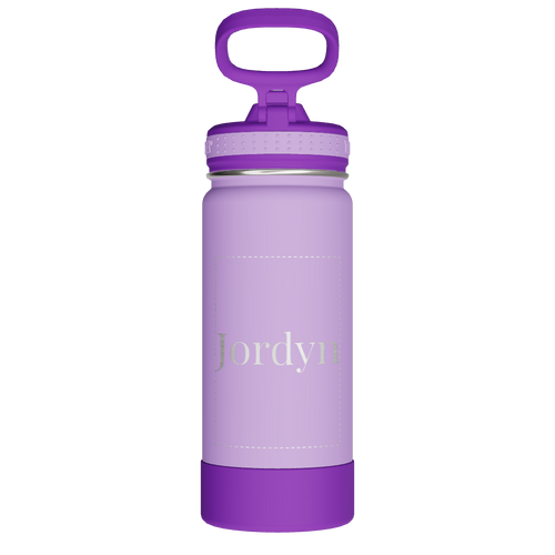 Actives Kids Water Bottle With Straw Lid - customized