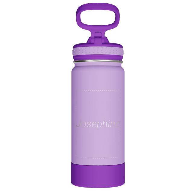 Actives Kids Water Bottle With Straw Lid - customized
