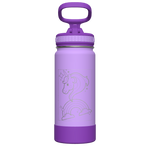 Actives Kids Water Bottle With Straw Lid - customized