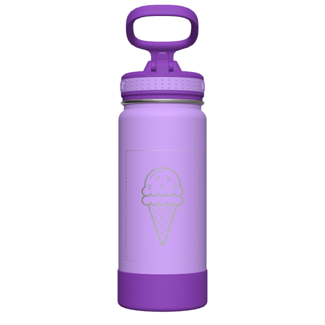 Actives Kids Water Bottle With Straw Lid - customized
