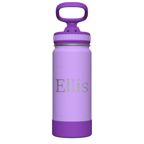 Actives Kids Water Bottle With Straw Lid - customized