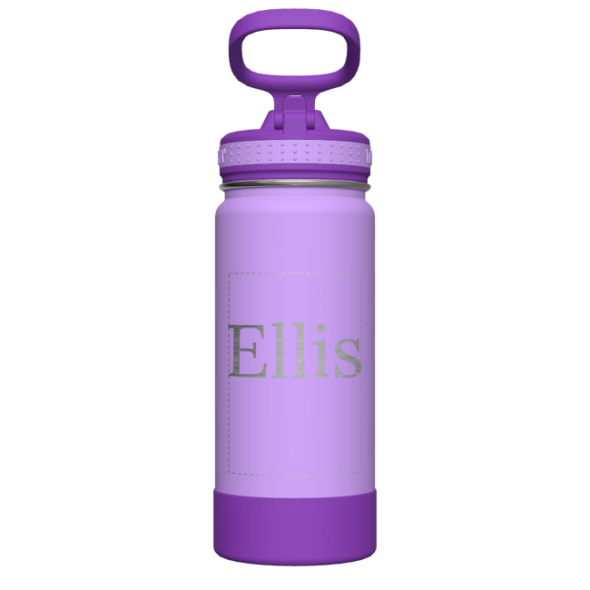 Actives Kids Water Bottle With Straw Lid - customized