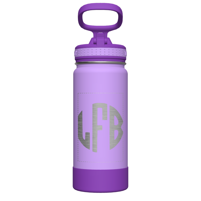 Actives Kids Water Bottle With Straw Lid - customized