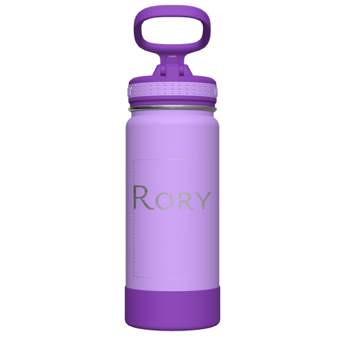 Actives Kids Water Bottle With Straw Lid - customized