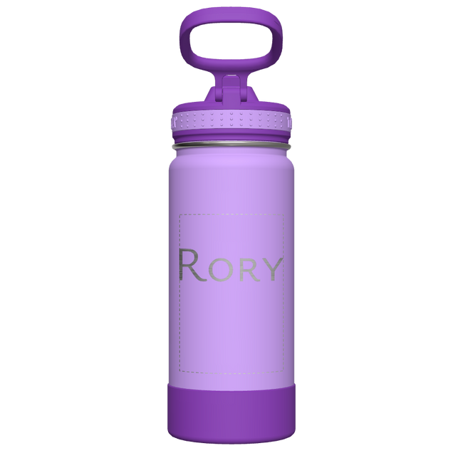Actives Kids Water Bottle With Straw Lid - customized