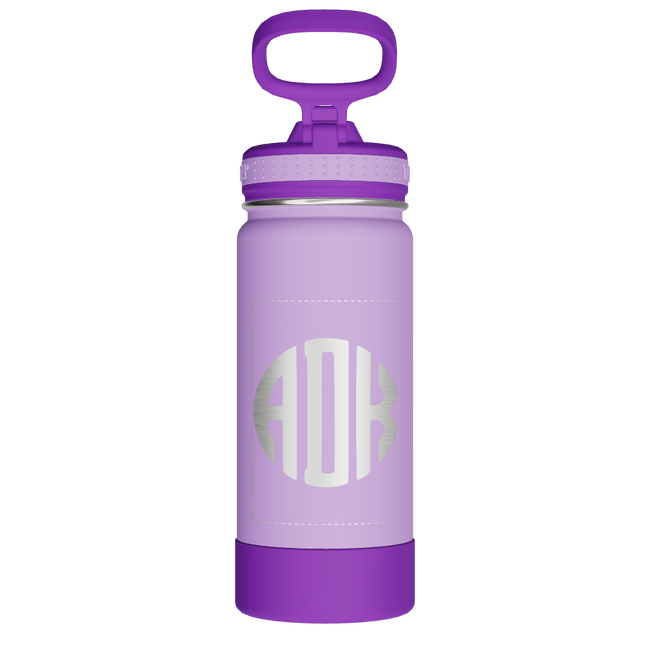 Actives Kids Water Bottle With Straw Lid - customized
